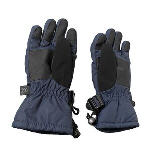 Kids all in motion blue black snow gloves insulated